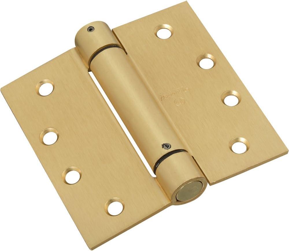 National Hardware N184-572 520 Spring Hinges in Brass , 4",7.2 x 4.1 x 1.7 inches