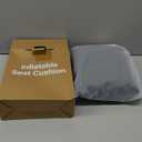 Upgrade Air Inflatable Pressure Relief Seat Cushion, Comfortable 3D Travel Seat Cushion Optimal Support for Long Sitting in Car, Air Travel, Office Chairs