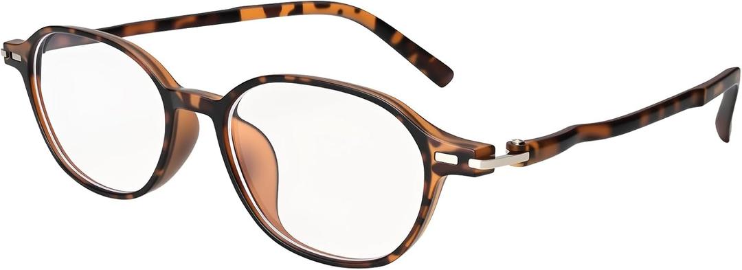 Dollger Blue Light Glasses for Women Men | Lightweight Computer Glasses with Cute Oval Frames