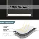 Cordless Tear Down Free-Stop Room Darkening Shade - 34 Inch Width, 72 Inch Length Cord-Free Light Filtering Horizontal Mini Vinyl Windows Blinds for Interior by Achim Home Decor, White