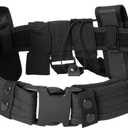 Utility Belt 10 in 1 Duty Belts Law Enforcement with Components Pouches Bags for Tactical Security, Military Modular Equipment System Mold