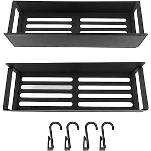 Magnetic Spice Rack for Refrigerator, Fridge Organizer Shelf, Side Wall Refrigerator Storage for Spices, Kitchen Organizer and Storage Shelf (2PCS Set)