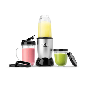 Magic Bullet Blender, Small, Silver, 11 Piece Set