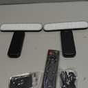 FULEN 2 Pack Picture Lights for Wall,Battery Operated Wall Sconce Rechargeable,LED Wall Light Cordless with Remote,3 Color Temperature, Art Lights for Painting,Frame,Gallery,Dartboard Lights,Black