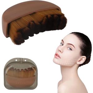 Lymphatic Contour Face Brush with Super Soft Bristles, Reduces Swelling, Ergonomic Facial Contour Massager, Portable Beauty Tool Precisely Adheres to The Skin and Relieves Fatigue