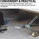 6 x RV Scissor Jack Slotted Drill Attachment 48862  Compatible with Most RV Scissor Jacks, Camper & Travel Trailer Jack Adapter, Metal Drill Adapter for Easy Manual Lift