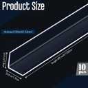 10 Pcs Wall Corner Guard, 3/4 X 48 Inches, Clear, Vinyl