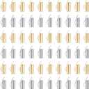 UNICRAFTALE 100Pcs 2 Colors 304 Stainless Steel Slide On End Clasp Tubes Slider End Caps 3mm Inner Diameter Cord End Tube End Bar Crimp Necklace Terminators End Caps for Bracelet Jewellery Making