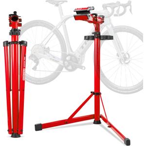 Upgraded Bike Repair Stand Max 176 lbs, Heavy Duty Bicycle Repair Stand, Portable Aluminum Bicycle Stand Manintenance Workstand for Any Bike, Heavy E-Bike, Mountain Bike and Road Bike