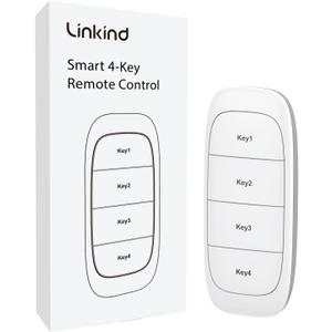 Linkind Plug Remote, Exclusive for Linkind/AiDot Smart Plug, Bluetooth Switch, Smart Outlet, Remote Button Control, On Off Power Switch, 98FT RF Range, Wire-Free, 1 Pack