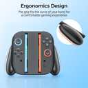 HUDOBBYE Switch 2 Grip for Nintendo Switch 2 Joy con- Comfortable Anti-Slip Joy Con Magnetic Mount Accessory, Controller Grip Without Charging Function, Compatible with Switch 2 Joycon