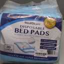 Medokare Bed Pads - Disposable Incontinence Underpads - 1500ml Medical Grade Hospital Chucks - Mattress Protector Mats for Elderly Adults, Patients & Kids - Adult Pee Pad - 20 Chux Liners (90 x 90cm)