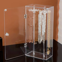 Clear Jewelry Display Stand Rotating Necklace Bracelet Holder Jewelry Storage Rack Show Bracket