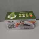 Mueller Pro-Series All-in-One, 12 Blade Mandoline Slicer for Kitchen, Food Chopper, Cucumber Slicer and Spiralizer, Cutter, Dicer, Grater, Gifts for Mom, Kitchen Essentials, White Sand/Green