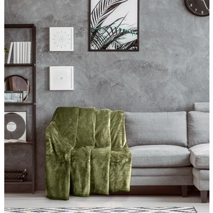 Lux Decor Collection Soft Throw Blanket for Couch & Bed - Breathable Decorative Fleece Blanket - Super Soft, Fuzzy, Cozy - Plush Microfiber Blankets (50x60, Green)