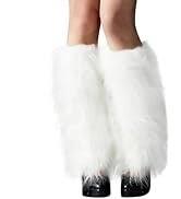 Zando Furry Faux Fur Leg Warmers for Women - Soft Fluffy Legwarmer Winter Boot Cuffs Covers for Daily Halloween Santa Costume Zando Furry Faux Fur Leg Warmers for Women - Soft Fluffy Legwarmer Winter Boot Cuffs Covers for Daily Halloween Santa Costume