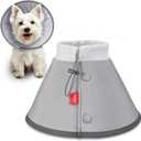 Agape Soft Dog Cone for Small Dogs & Cats, Comfy Dogs Recovery Collar After Surgery, Adjustable E Collar Alternative to Stop Licking, Protective Elizabethan Cones for Pup&Kitty, Comfortable Dog Cones, Size: M (Neck:8"-12")