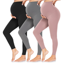 CTHH Women's Maternity Leggings Over The Belly Pregnancy Yoga Pants Activewear Workout Leggings, Black Grey Pink for Yoga, Workout, Work, Athletic, Lounge, Gifts for Pregnant Women, Small