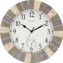 OCEST Indoor Outdoor Clock and Thermometer, 13 Inch Large Waterproof Wall Clocks, Retro Silent Non-Ticking Battery Operated Weatherproof Clock for Patio, Pool, Lanai, Fence, Porch, Garden