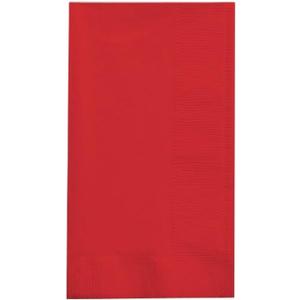 Creative Converting 50-Count Touch of Color Paper Dinner Napkins, Classic Red