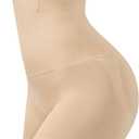 Tummy Control Shapewear Shorts for Women, High Waist Faja Body Shaper Underwear Under Dresses Nude