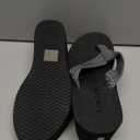 MALIDA Womens Wedge Arch Support Flip Flops Cushion Soft Rubber Midsole Platform Thong Sandals with Rubber Sole (8, Grey)