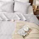 EMME Quilts King Size Bedding Sets, Light Grey Bedspread Soft Lightweight Pre-Washed Quilt, 3 Piece Cozy Reversible Microfiber Ultrasonic Coverlet with Pillow Sham (Diamond Pattern,106"x96")