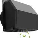 LOVIGA 4 Inch Dryer Vent Cover Outside, Exterior Dryer Vent Cover, Steel Exhaust Vent Cover with Removable Mesh & Cushioned NonReturn Damper for House Black