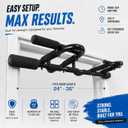 Heavy Duty Doorway Pull Up Bar, No Drill Multi-Grip, 500LBS