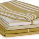 5-Pack Large Cotton Kitchen Towels 20"x28"  Mustard Yellow Dish Towels for Drying Dishes, Cleaning, Baking, Cooking  Quick-Dry, Lint-Free, Machine Washable Tea Towels for Kitchen Use