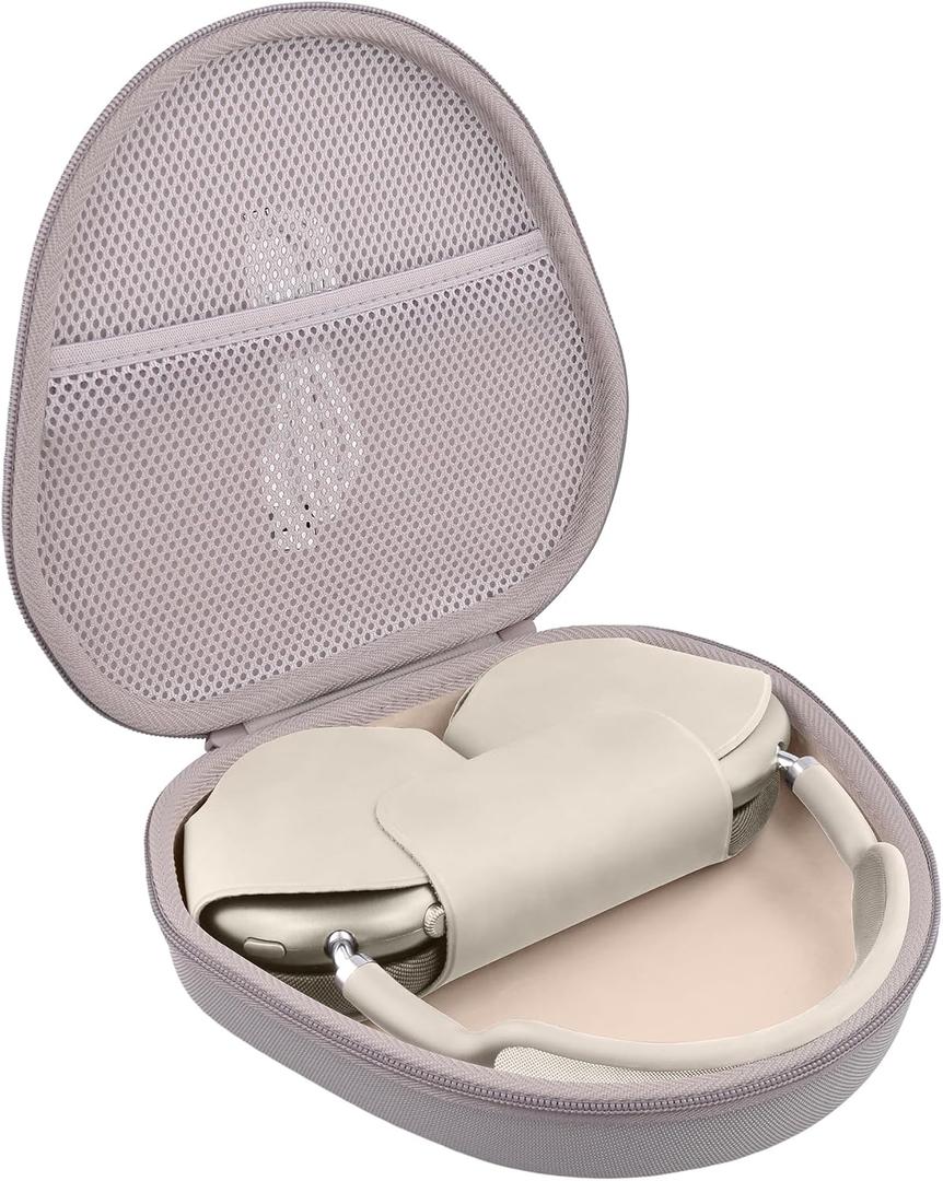 Hard Travel Case for Apple AirPods Max 2/AirPods Max Wireless Over-Ear Headphones(Sandstone Case)