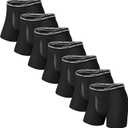 Mens Underwear Boxer Briefs 7 Pack Ultra Breathable Bamboo Rayon Boxers for men, Cooling Soft, 3D Mesh Fly, No Ride Up (XX-Large)