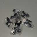 HOMOTEK 8 Pack Hinge Pin Black Door Stopper,Adjustable Deluxe Heavy Duty Door Stopper 2-1/2"x1-3/4,with Black Rubber Bumper Tips