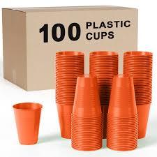 orange curved cups,100 count