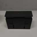 VOLDRA Toilet Paper Holder with Shelf Black Wipes Dispenser for Bathroom Toilet Paper Holder with Storage Upgrade Drawer Design Toilet Tissue Holder Adhesive Small Bathroom Shelf Wall Mount