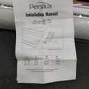 Persilux Blackout Cordless Zebra Blinds for Windows (34" W x 64" H, White) with Upgraded Cassette Room Darkening Dual Layers Sheer Shades Thermal Insulated Window Roller Blinds for Home