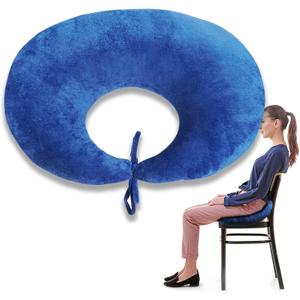 S-Snail-OO BBL Pillow After Surgery for Butt Sleeping, 2622" Brazilian Butt Lift Recovery Post Surgery Sitting Driving Donut Pillow, Adjustable Soft Donut Pillow for Foam Seat Support Hip Cushion