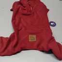 cyeollo XL Dog Pajamas, Fleece Dog Pjs Thermal Doggie Onesie Soft Stretchy Doggie Sweater Pet Jammies Clothes for Medium to Large Dogs Female & Male, Burgundy XL