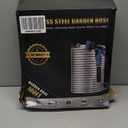 Lefree Garden Hose 100ft, Metal Garden Hose, Flexible Water Hose with 10-Function Nozzle, Stainless Steel Heavy Duty Hose, Crush Resistant, Leak Proof, No Kinks Garden Hoses for Yard, Outdoors, Rv (Silver)