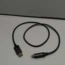 JSAUX DisplayPort to HDMI Cable 4K@60Hz, 3.3ft DP to HDMI 2.0 Male UHD 2K@120/1080P@120 Nylon DP to HDTV Uni-Directional Cord for Dell, Projector, Desktop, AMD, NVIDIA, Lenovo, HP, ThinkPad (Black)