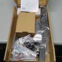 HUANUO Monitor Stand, Freestanding VESA Mount for 13 to 34 Inch Screens, Holds up to 44lbs, 5 Height Options, Swivel Desk Stand Riser With 360 Rotation, VESA 75x75mm/100x100mm