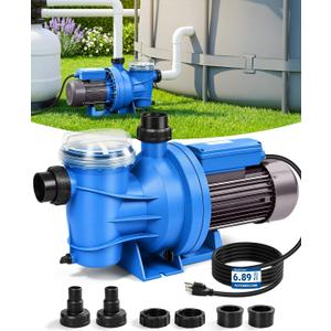 BluSwim 1.5 HP Self-Priming Pool Pump Max 6060GPH High Flow