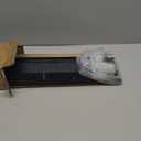 Adjustable Fireplace Hood - 28-48 Inch Heat Deflector Shield for Mantel Protection, Wall Mounted Fireplace Smoke Guard (4 Inch)