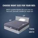 yescool Weighted Blanket for Adults (12 lbs, 48" x 72", Grey) Cooling Heavy Blanket for Sleeping Perfect for 110-130 lbs, Twin Size Breathable Blanket with Premium Glass Bead, Machine Washable