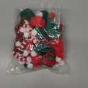 30 Packs Mini Santa Hats for Crafts, Holiday Knit Set with Tiny Santa Hats and Scarves, Christmas Tree Decorations and Doll Accessories, Green Red Striped Mini Snowman hats for Crafts and DIY Projects