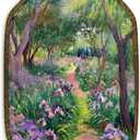 nvucamd French Country Floral Wall Art Decor Framed, Cottagecore Garden Octagon Canvas Prints Wall Art, Nature Forest Flower Landscape Hanging Decor for Farmhouse Bathroom Living Room Gallery, 10.2x7