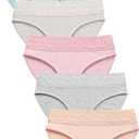 Wealurre Cotton Panties for Women Bikini Underwear Hipster Underpants Lace Briefs Pack(LightColor,XL)