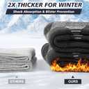 Ultra Thick Thermal Merino Wool Socks for Men and WomenFleece Lined Winter Hiking Warm Boot Work Socks 3 Pairs (5-9)