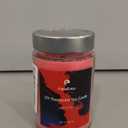 UV Fluorescent Soy Wax Low Temperature Candles, Low Heat Body Safe Candle for Night Party, Unscented, 122 F, 11 oz, Peelable Wax (Red)