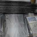 GYIIYUO 93'' Two Person Desk with Charging Station, Long Desk with 3 Fabric Drawers and Printer Shelf, Double Computer Desk, 2 Person Writing Study Table Workstation for Home Office, Rustic Brown